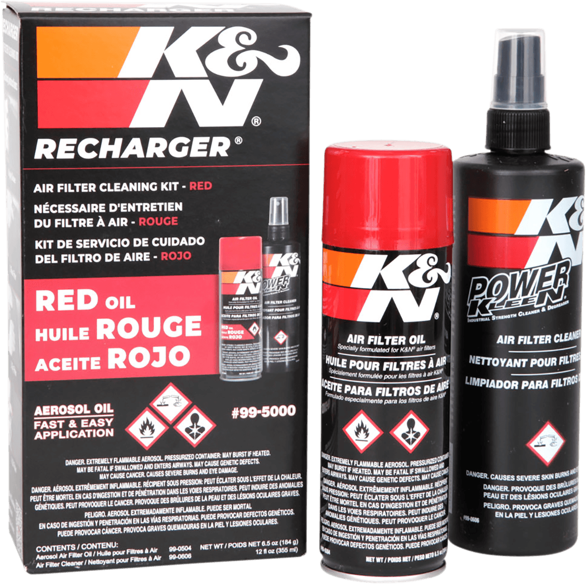 K & N 99-5000 Air Filter Care Kit - Aerosol