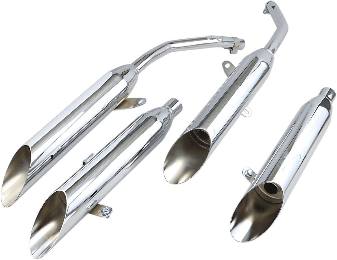COBRA BLV1164SC Slip-On Mufflers - Slash-Cut - VF750C Magna
