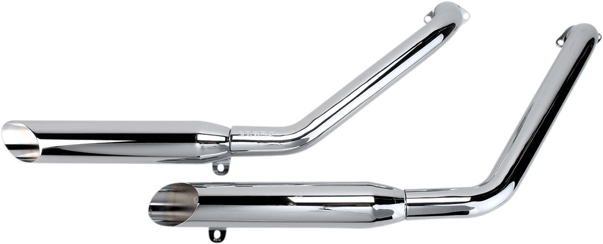 COBRA BLV1370SC Classic Slashcut Exhaust - Chrome - VT1100