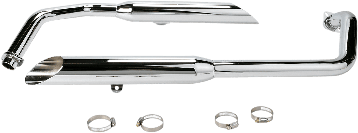 COBRA BLV1374SC Classic Slashcut Exhaust - Chrome - Shadow Spirit