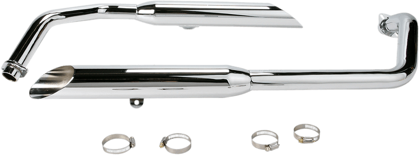 COBRA BLV1374SC Classic Slashcut Exhaust - Chrome - Shadow Spirit — image 1 of 2