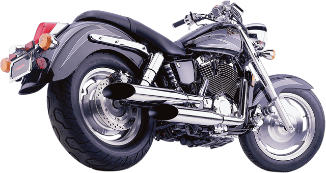COBRA BLV1573 Classic Deluxe Exhaust - Chrome - VT1100