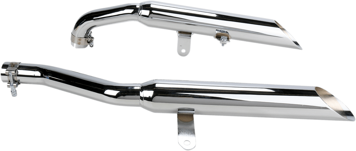 COBRA BLV-2165SC Complete Slip-On Mufflers - Slash-Cut - XV700/750/1100