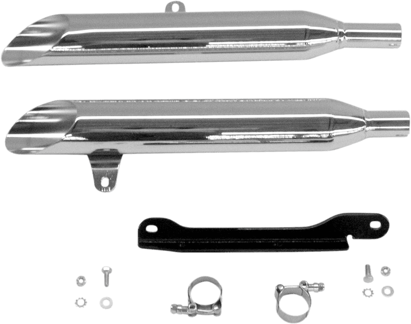 COBRA BLV2171SC Complete Slip-On Mufflers - Slash-Cut - XV1600/1700 Road Star — image 1 of 2