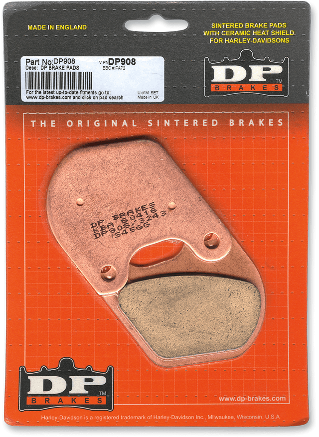 DP BRAKES DP-908 Sintered Brake Pads — image 2 of 2