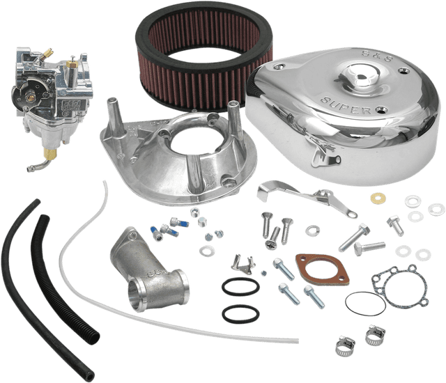 S&S CYCLE DS-0401 Super E Carburetor Kit with Manifold - Panhead