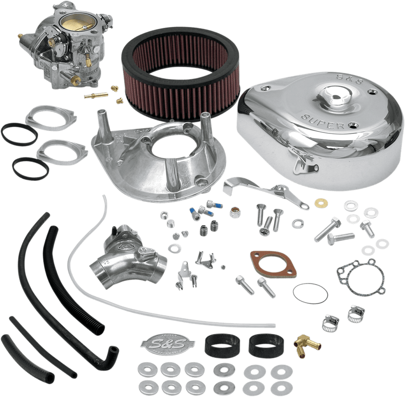 S&S CYCLE DS-0407 Super E Carburetor Kit with Manifold - Big Twin