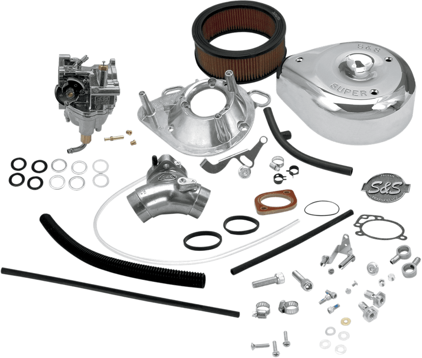 S&S CYCLE DS-0419 Super E Carburetor Kit with Manifold - Evolution Big Twin