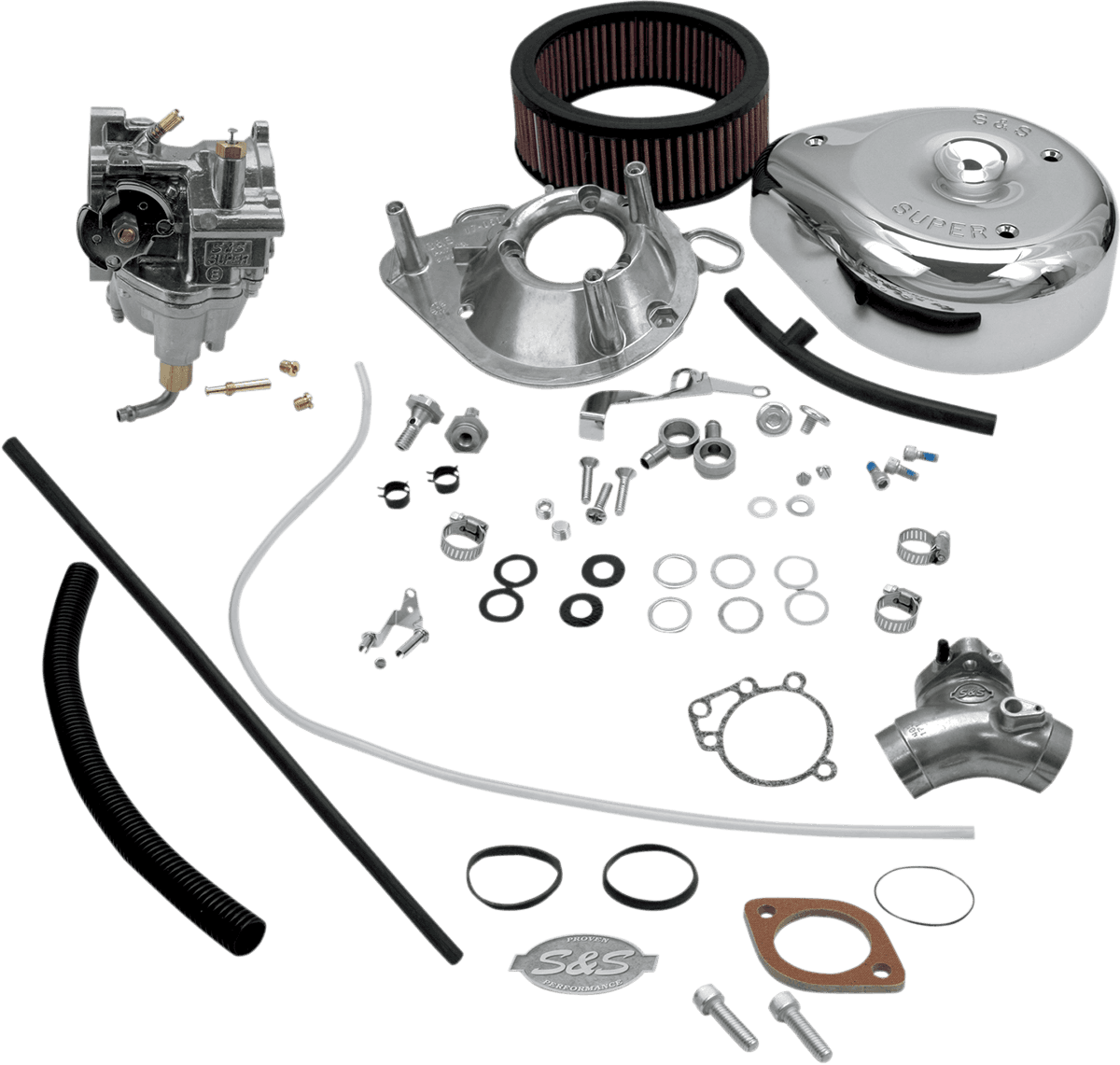 S&S CYCLE DS-0452 Super E Carburetor Kit with Manifold - Twin Cam