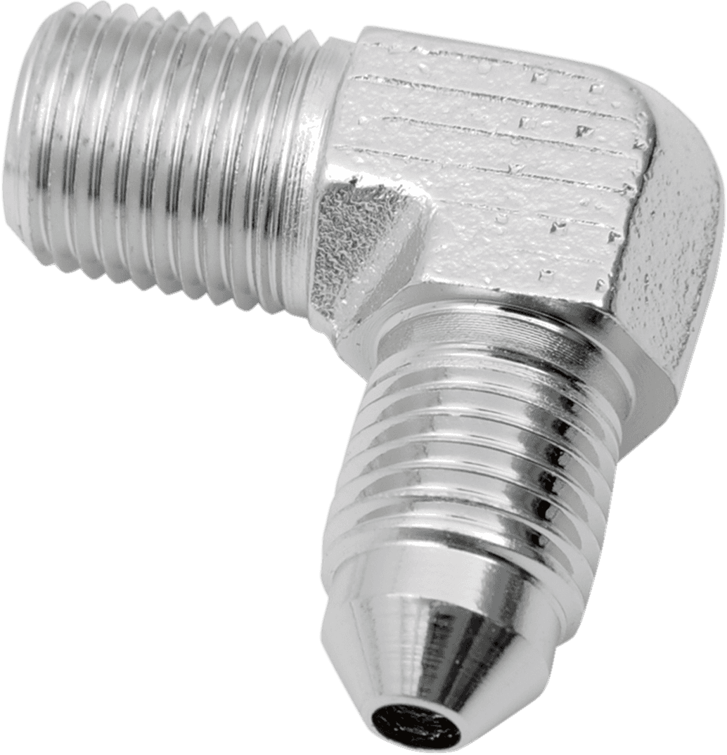 DRAG SPECIALTIES DS098279 #3 Male Fitting - 1/8" - 90°