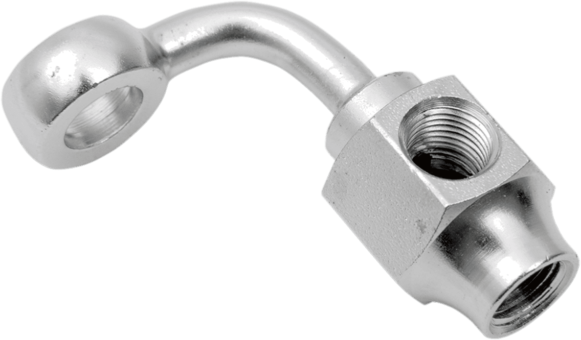 DRAG SPECIALTIES DS098301 Banjo Fitting - 3/8" x 1/8" NPT - 90° - Short