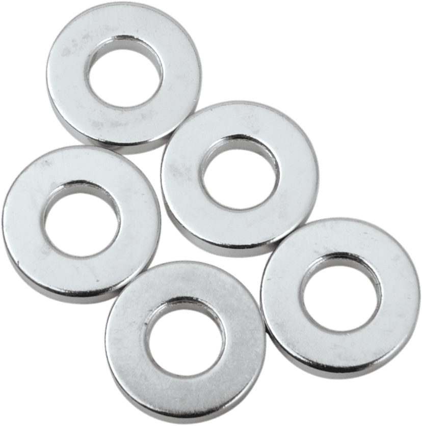 DRAG SPECIALTIES DS-190001 Spacer - Chrome - 1/4" x 5/8" x 1/8"