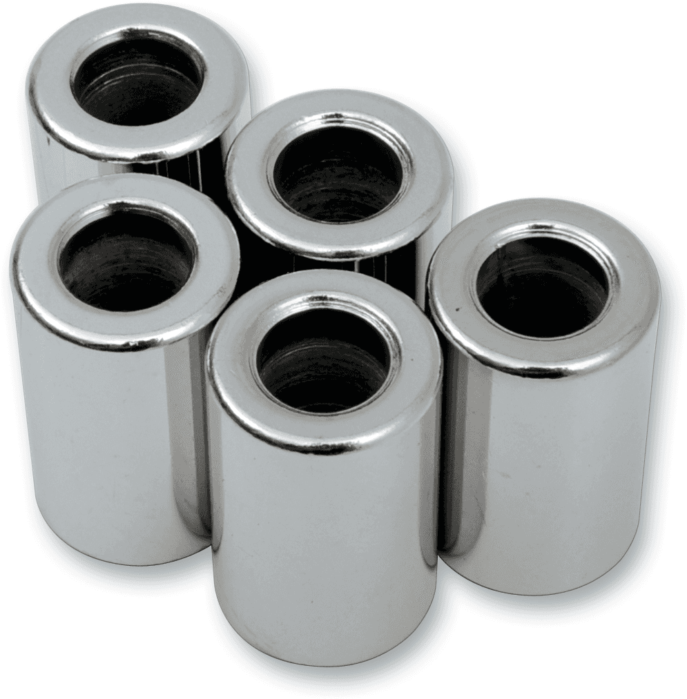 DRAG SPECIALTIES DS-190018 Spacer - Chrome - 3/8" x 3/4" x 1"