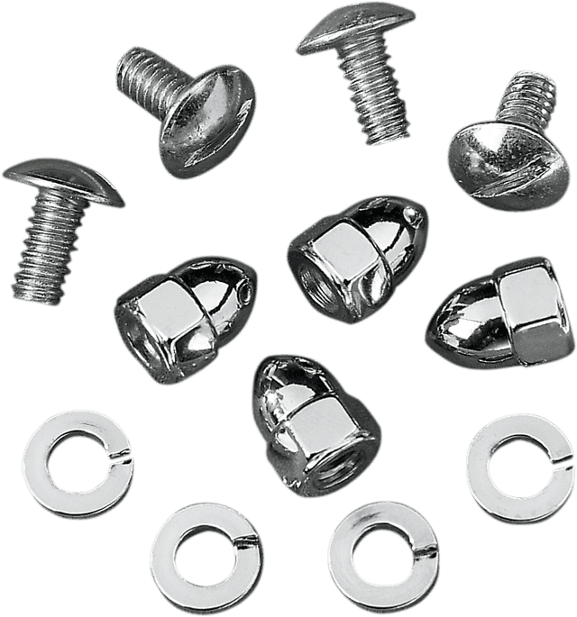 DRAG SPECIALTIES DS-190190 License Plate Fasteners - Acorn Nuts