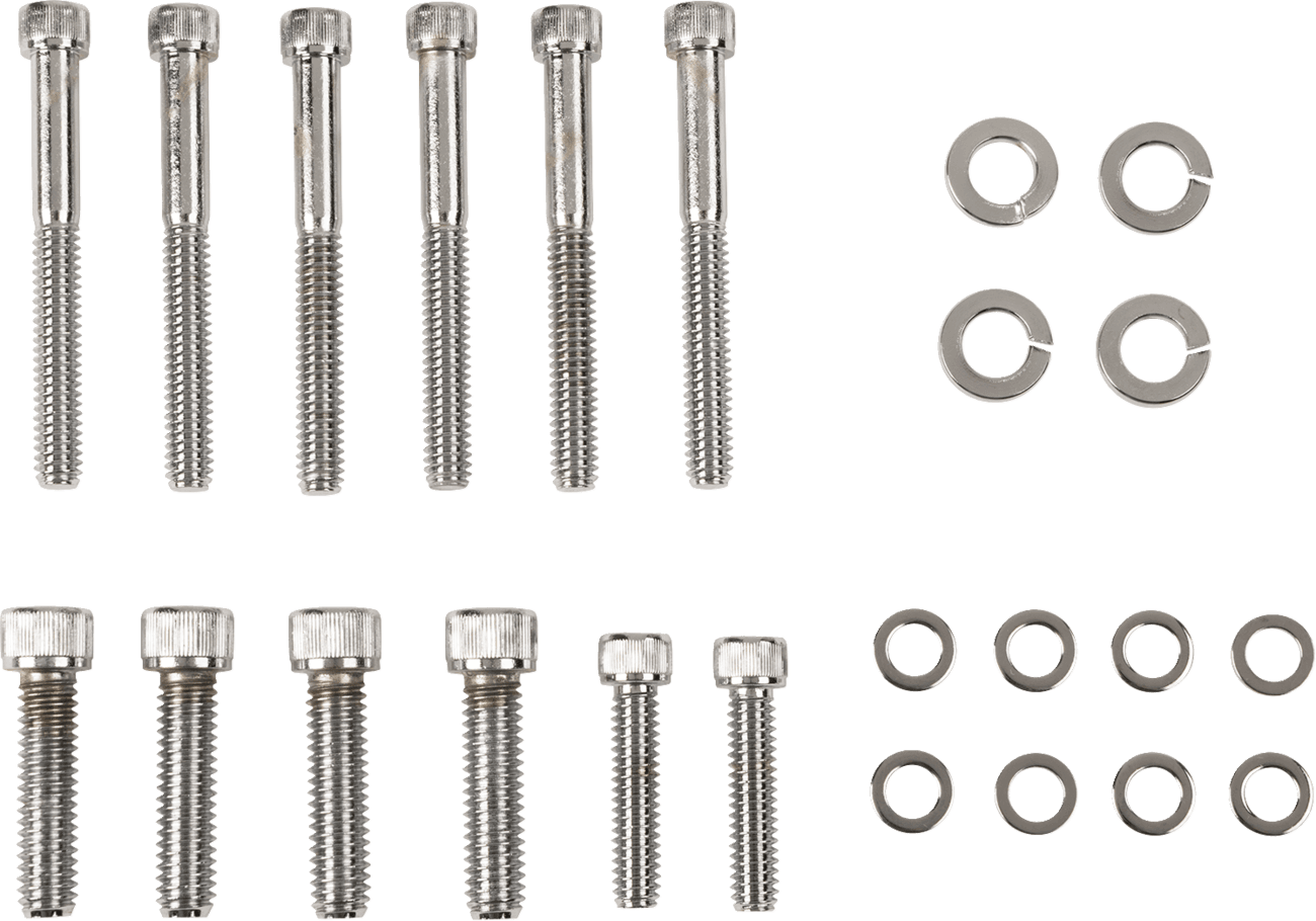 DRAG SPECIALTIES DS-190382 Bolt Set - Transmission Side Cover - Knurled/Socket-Head
