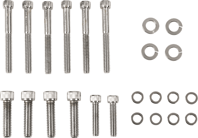 DRAG SPECIALTIES DS-190382 Bolt Set - Transmission Side Cover - Knurled/Socket-Head — image 1 of 2