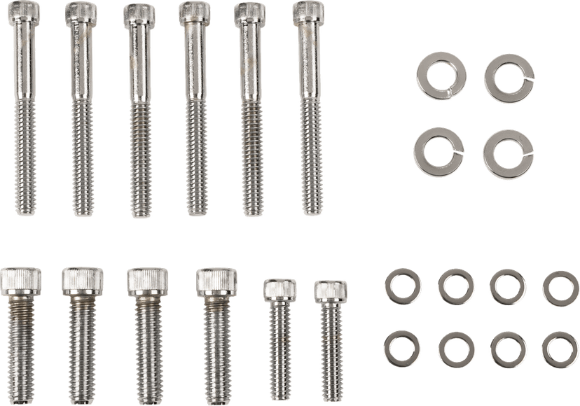 DRAG SPECIALTIES DS-190382 Bolt Set - Transmission Side Cover - Knurled/Socket-Head — image 1 of 2