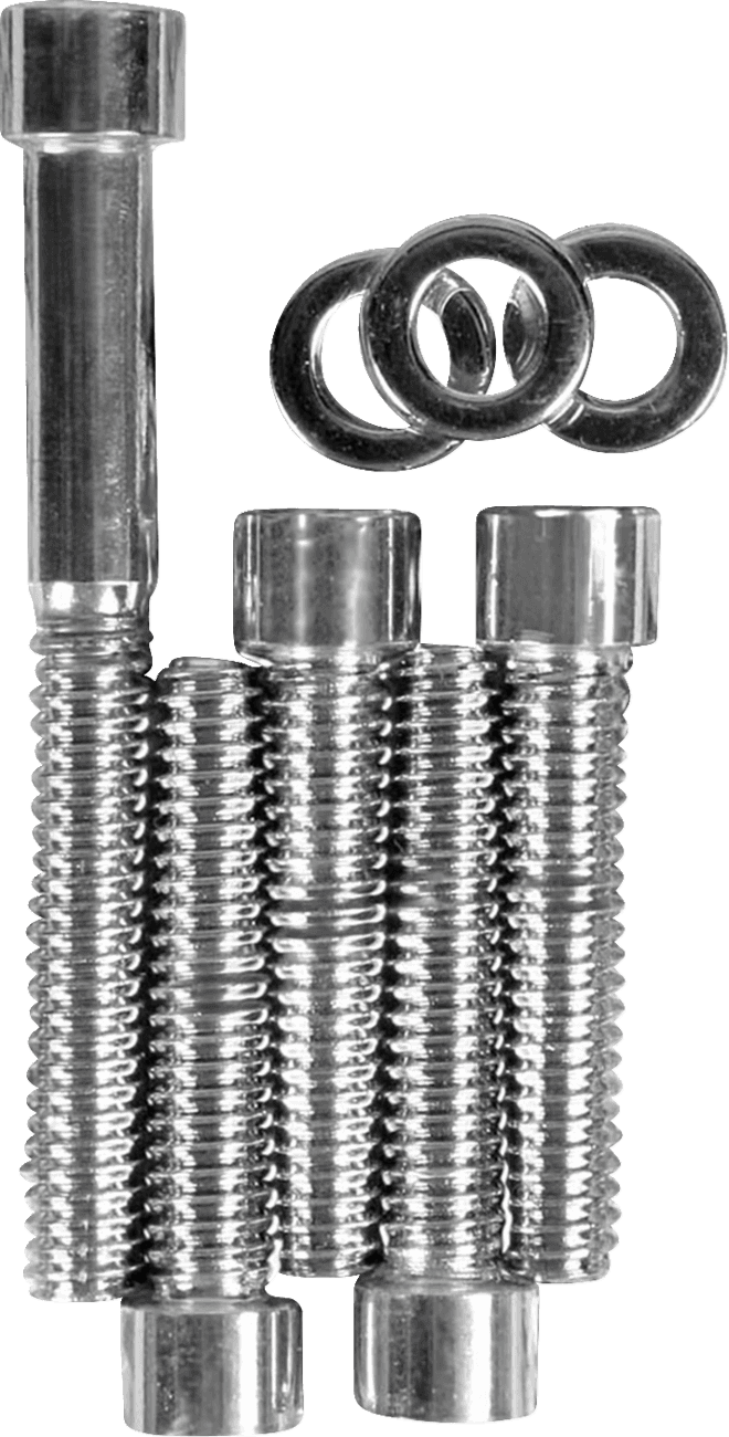 DRAG SPECIALTIES DS-190395S Bolt Set - Transmission Top Cover - Knurled/Socket-Head
