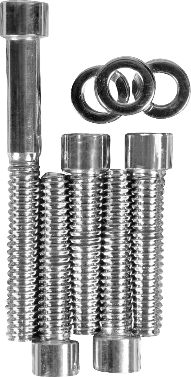 DRAG SPECIALTIES DS-190395S Bolt Set - Transmission Top Cover - Knurled/Socket-Head
