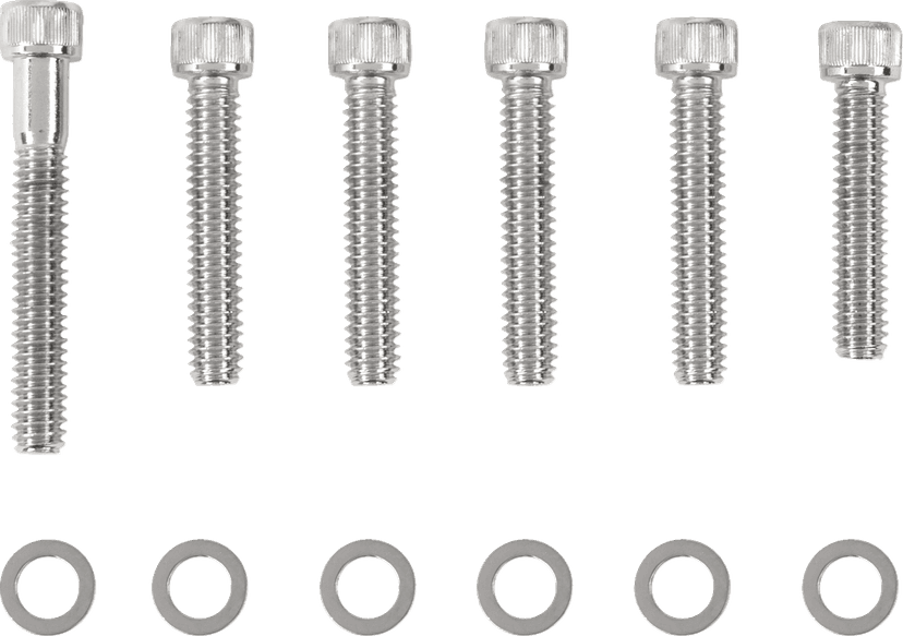 DRAG SPECIALTIES DS-190398 Bolt Kit - Cam Cover - Knurled - Chrome - '93-'00 Harley-Davidson