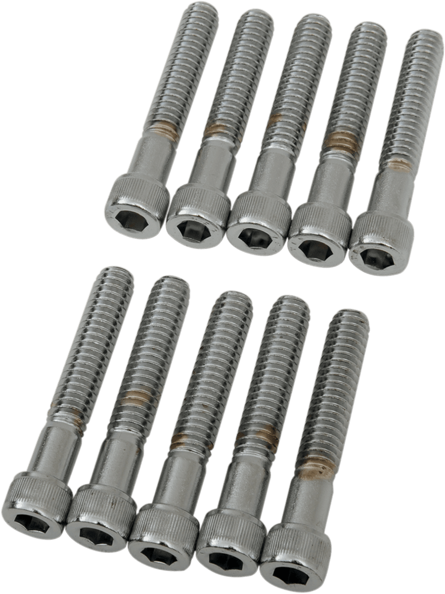 DRAG SPECIALTIES DS-190539 Bolts - Socket-Head - Knurled - 1/4-20 x 1-1/2"