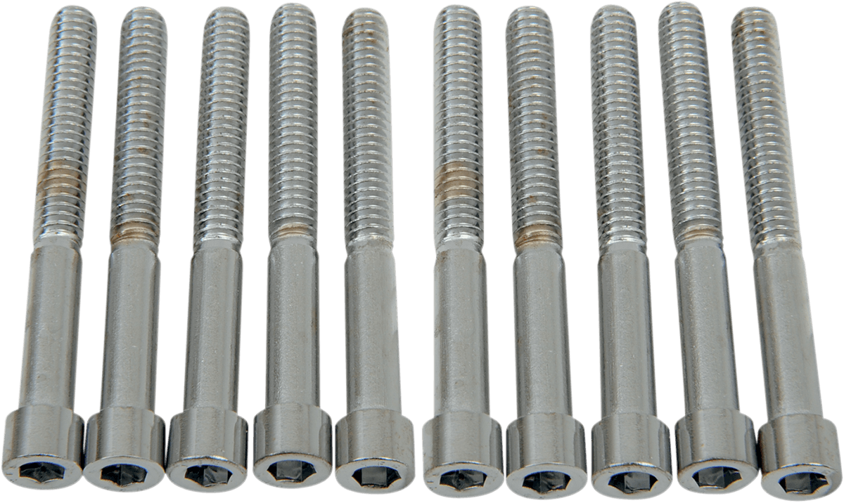 DRAG SPECIALTIES DS-190542S Bolts - Socket-Head - Smooth - 1/4-20 x 2-1/4"