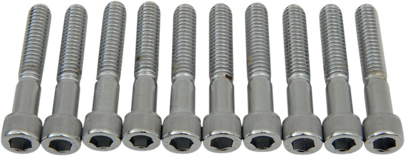 DRAG SPECIALTIES DS-190549 Bolts - Socket-Head - Knurled - 5/16-18 x 1-3/4"