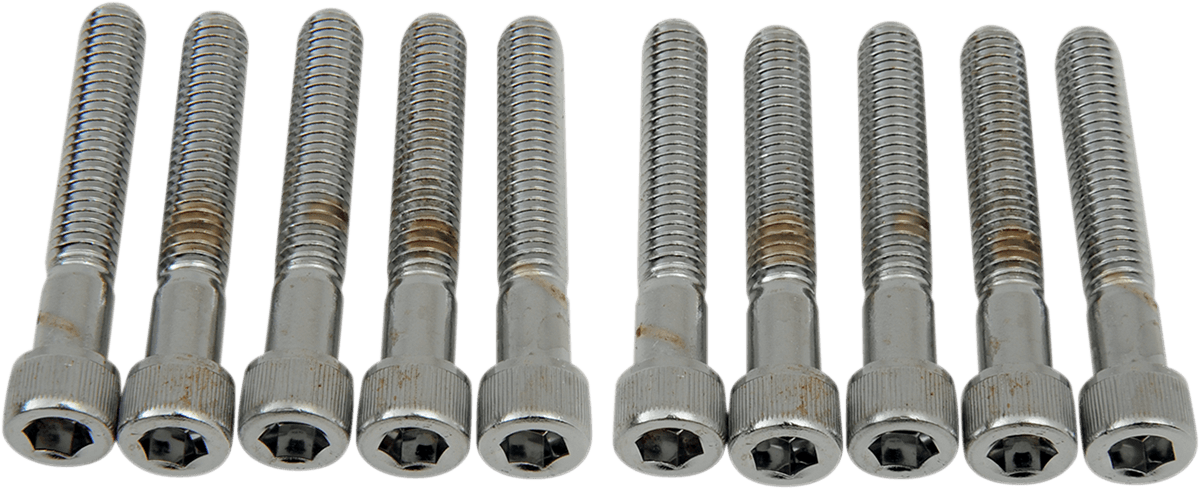 DRAG SPECIALTIES DS-190550 Bolts - Socket-Head - Knurled - 5/16-18 x 2" - 10 Pack