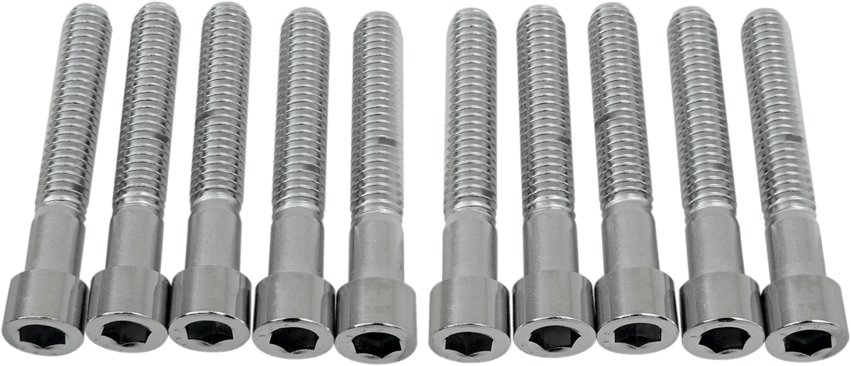 DRAG SPECIALTIES DS-190550S Bolts - Socket-Head - Smooth - 5/16-18 x 2" - 10 Pack