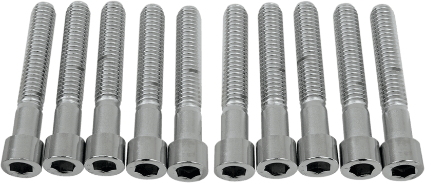 DRAG SPECIALTIES DS-190550S Bolts - Socket-Head - Smooth - 5/16-18 x 2" - 10 Pack