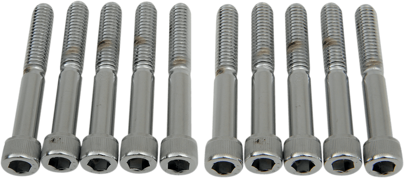 DRAG SPECIALTIES DS-190551 Bolts - Socket-Head - Knurled - 5/16-18 x 2-1/4"