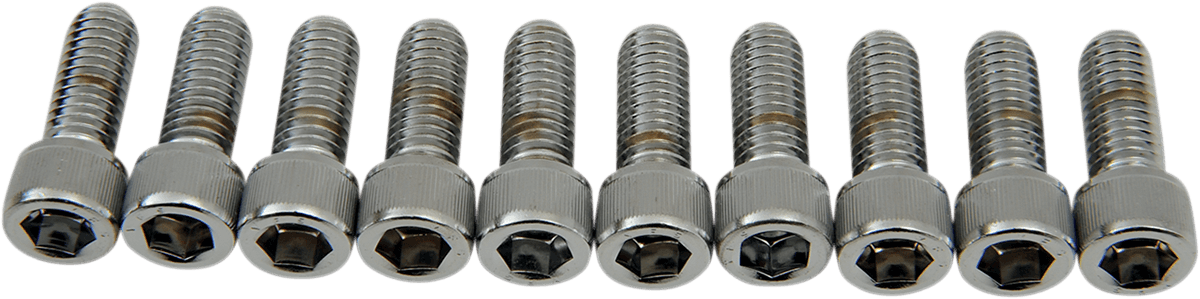 DRAG SPECIALTIES DS-190553 Bolts - Socket-Head - Knurled - 3/8-16 x 1"