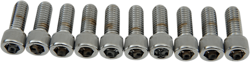 DRAG SPECIALTIES DS-190553 Bolts - Socket-Head - Knurled - 3/8-16 x 1"