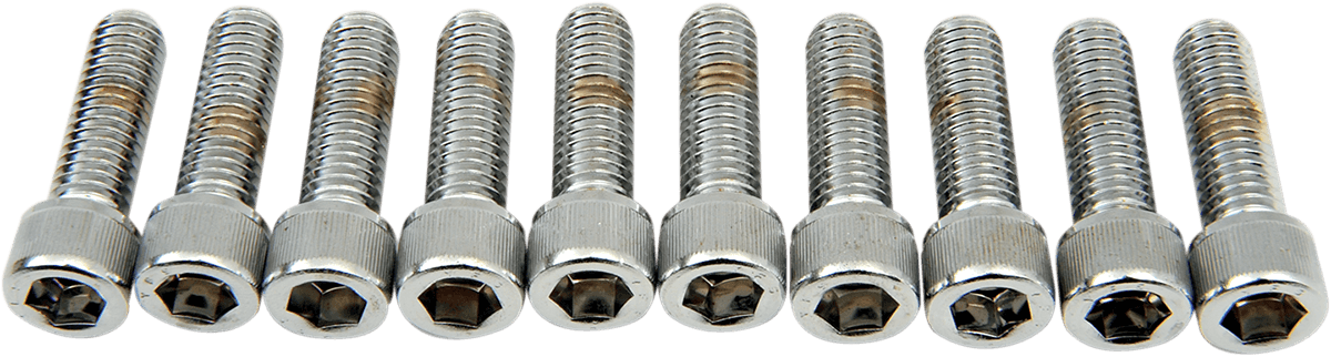 DRAG SPECIALTIES DS-190554 Bolts - Socket-Head - Knurled - 3/8-16 x 1-1/4"