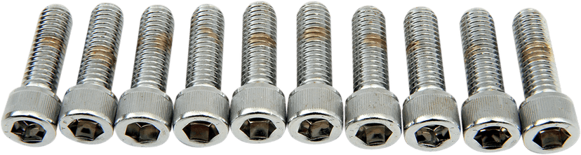 DRAG SPECIALTIES DS-190554 Bolts - Socket-Head - Knurled - 3/8-16 x 1-1/4"