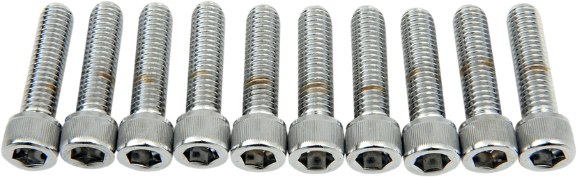 DRAG SPECIALTIES DS-190555 Bolts - Socket-Head - Knurled - 3/8-16 x 1-1/2"