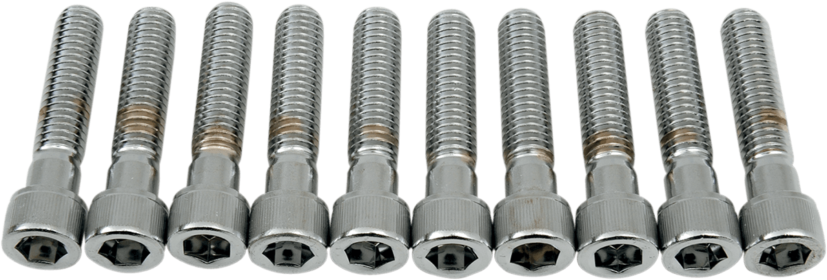 DRAG SPECIALTIES DS-190556 Bolts - Socket-Head - Knurled - 3/8-16 x 1-3/4"