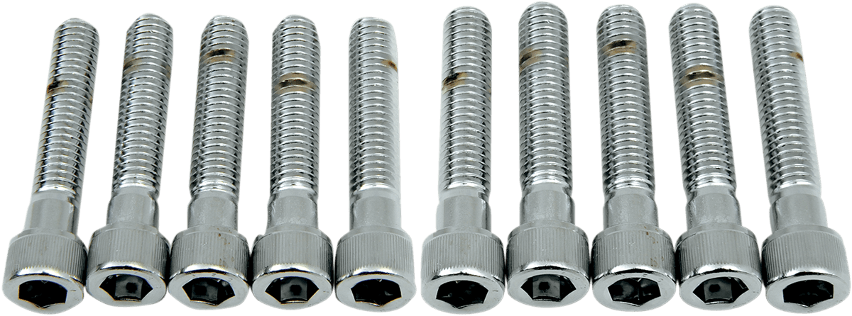 DRAG SPECIALTIES DS-190557 Bolts - Socket-Head - Knurled - 3/8-16 x 2"