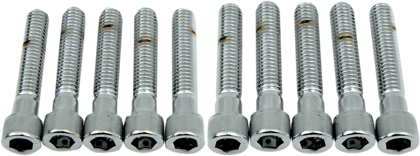 DRAG SPECIALTIES DS-190557 Bolts - Socket-Head - Knurled - 3/8-16 x 2"