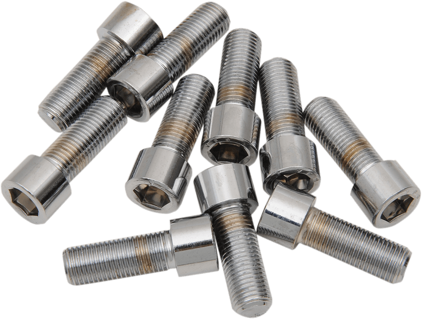 DRAG SPECIALTIES DS-190579S Bolts - Socket-Head/Replacement - Smooth/Fine Thread - 3/8"-24 x 1-1/4" - 10 Pack — image 1 of 2