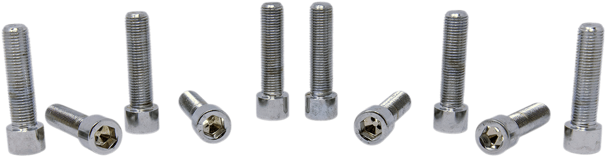 DRAG SPECIALTIES DS-190580S Bolts - Socket-Head/Replacement - Smooth/Fine Thread - 3/8"-24 x 1-1/2" - 10 Pack