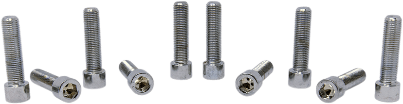 DRAG SPECIALTIES DS-190580S Bolts - Socket-Head/Replacement - Smooth/Fine Thread - 3/8"-24 x 1-1/2" - 10 Pack