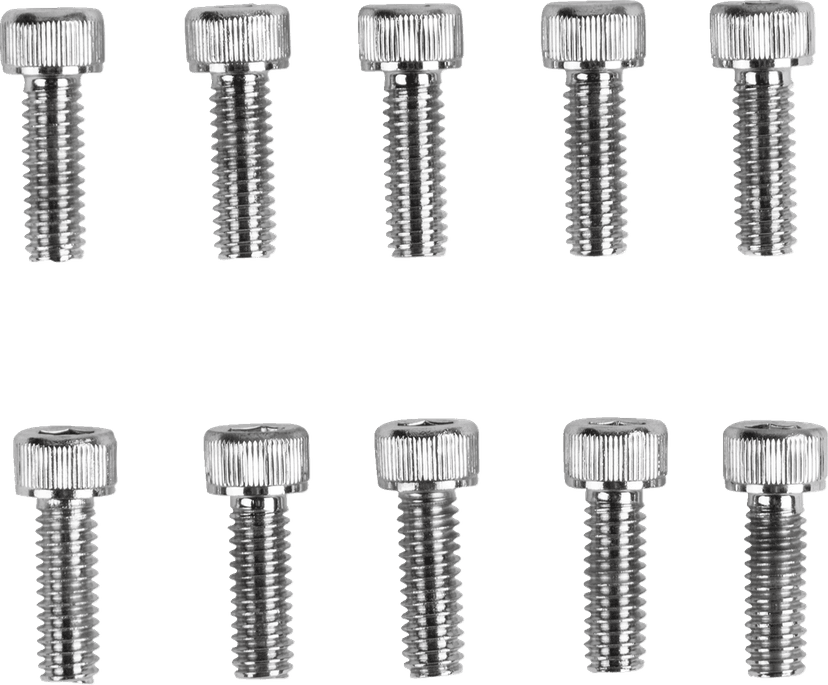 DRAG SPECIALTIES DS-190584 Bolts - Socket-Head - Replacement - Knurled/Coarse Thread - #8-32 x 1/2" - 10 Pack — image 1 of 2