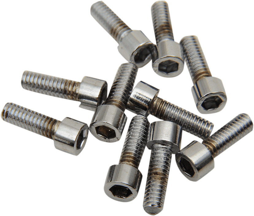 DRAG SPECIALTIES DS-190584 Bolts - Socket-Head - Replacement - Knurled/Coarse Thread - #8-32 x 1/2" - 10 Pack — image 2 of 2