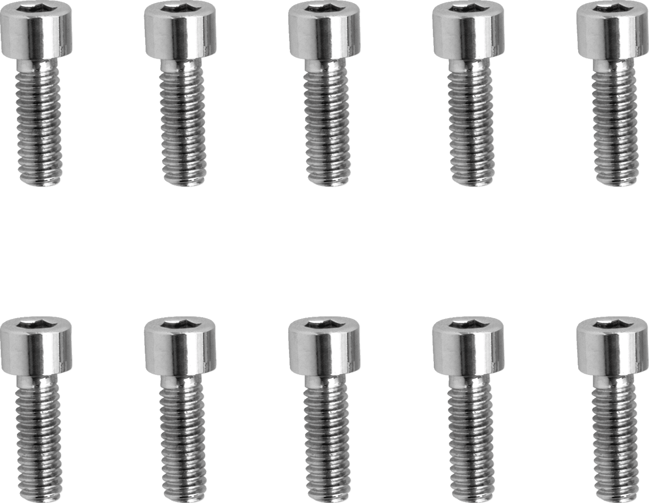 DRAG SPECIALTIES DS-190584S Bolts - Socket-Head - Replacement - Smooth/Coarse Thread - #8-32 x 1/2" - 10 Pack