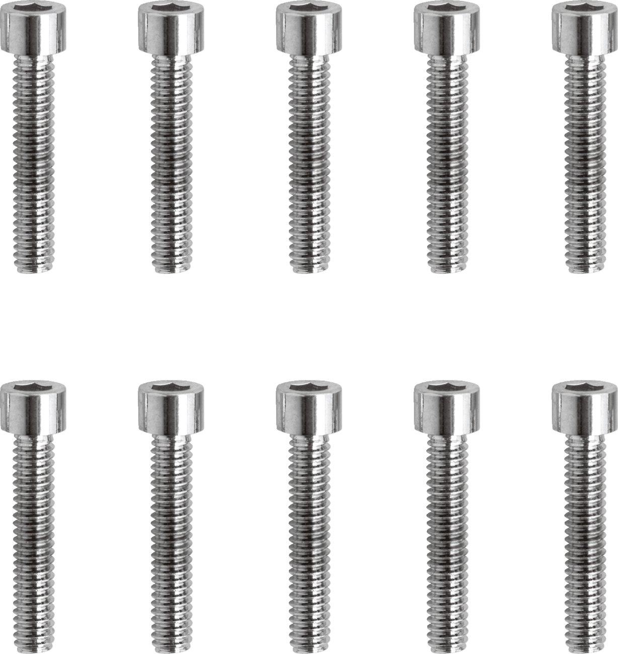 DRAG SPECIALTIES DS-190585S Bolts - Socket-Head - Replacement - Smooth/Coarse Thread - #8-32 x 7/8" - 10 Pack