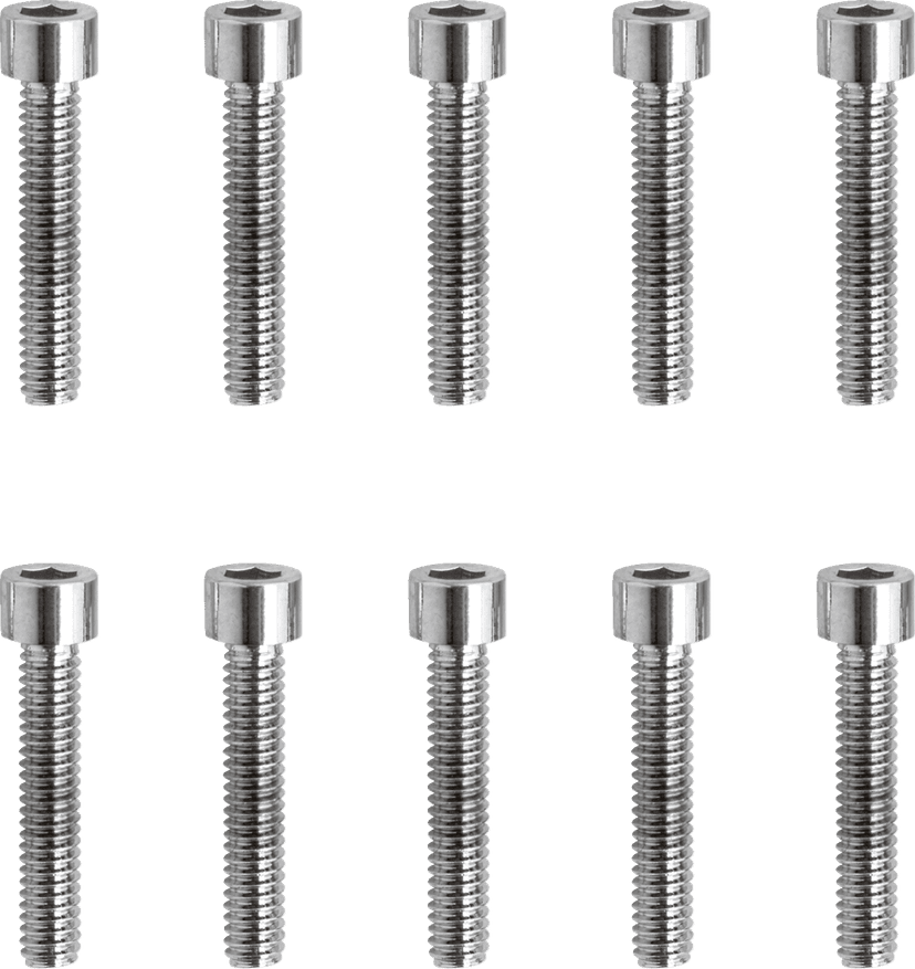 DRAG SPECIALTIES DS-190585S Bolts - Socket-Head - Replacement - Smooth/Coarse Thread - #8-32 x 7/8" - 10 Pack