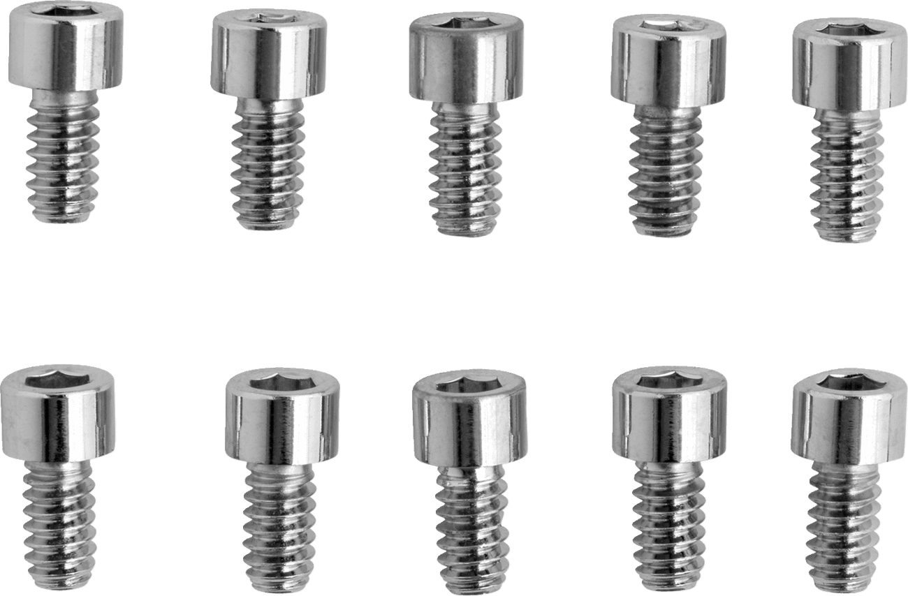 DRAG SPECIALTIES DS-190586S Bolts - Socket-Head - Replacement - Smooth/Coarse Thread - #10-24 x 3/8" - 10 Pack