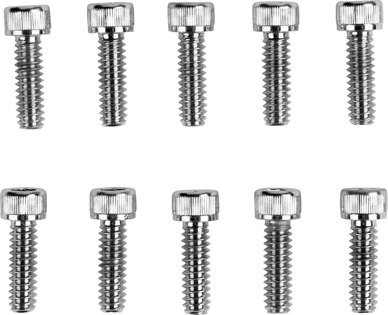 DRAG SPECIALTIES DS-190588 Bolts - Socket-Head - Replacement - Knurled/Coarse Thread - #10-24 x 5/8" - 10 Pack