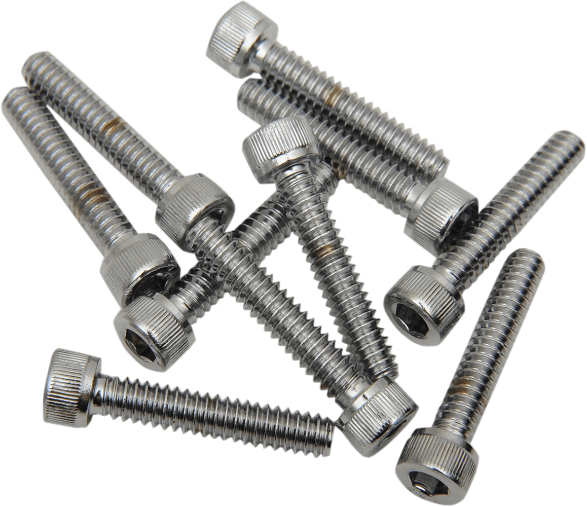 DRAG SPECIALTIES DS-190591 Bolts - Socket-Head - Replacement - Knurled/Coarse Thread - #10-24 x 1-1/4" - 10 Pack